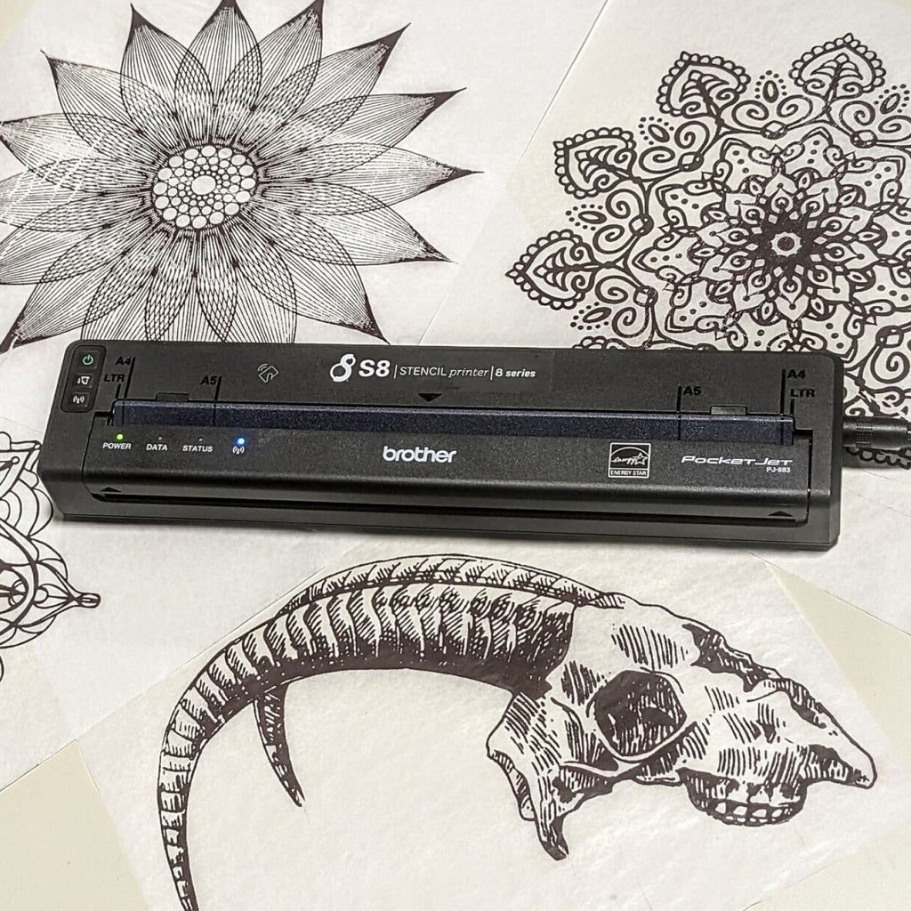 Kit y impresora térmica S8 AirPrint: impresión inalámbrica  Suministros  para tatuajes en Miami –