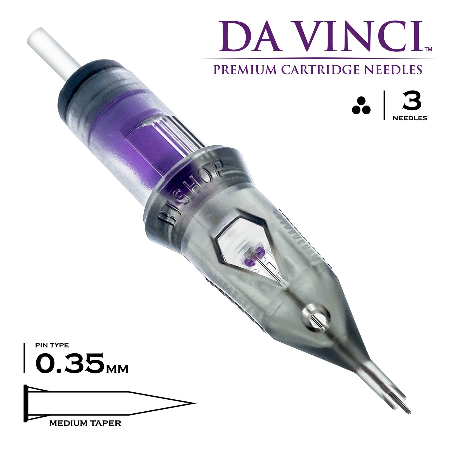 Bishop Da Vinci V2 Cartridges - #12 Round Shader Medium Taper