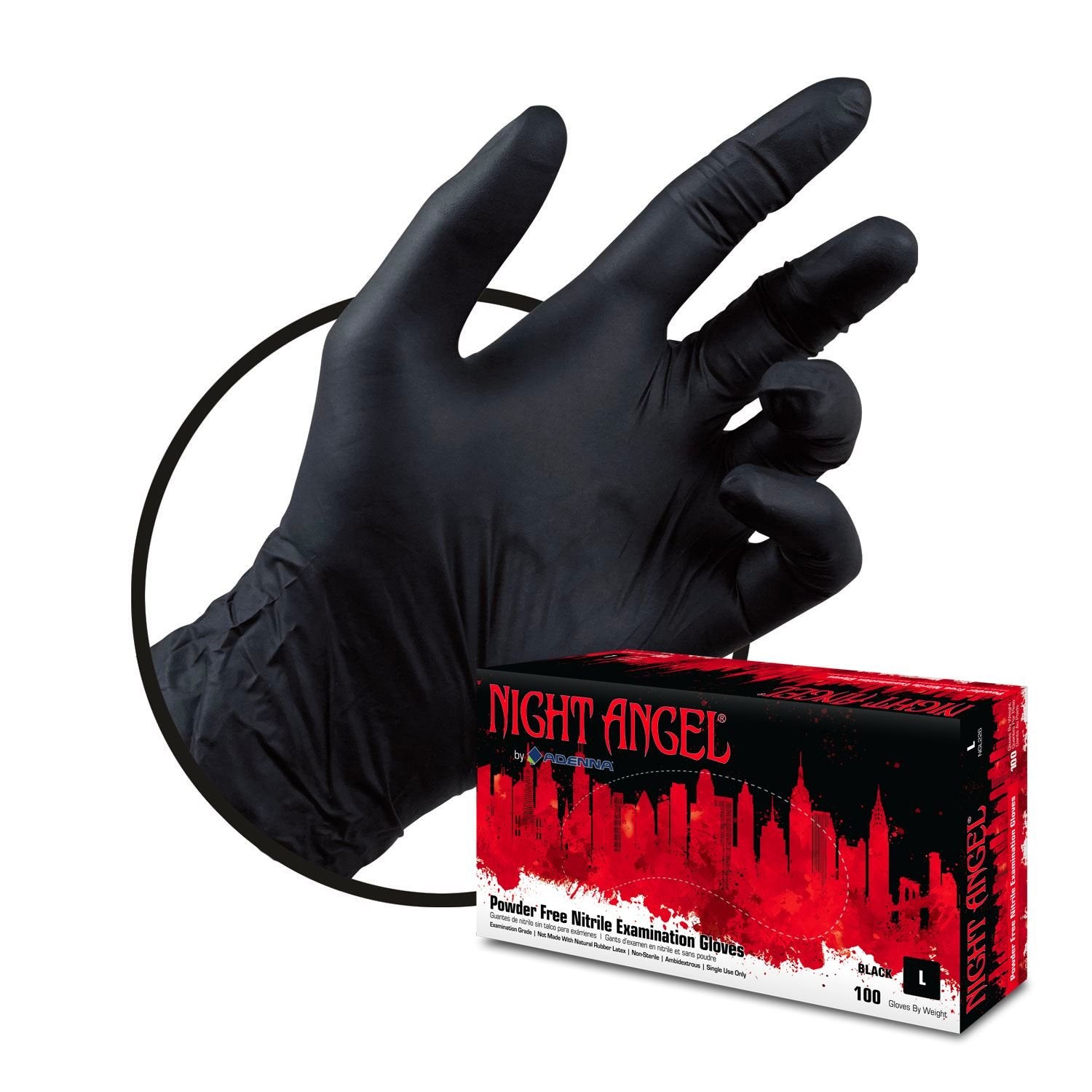 Adenna - Night Angel Nitrile Tattoo Gloves