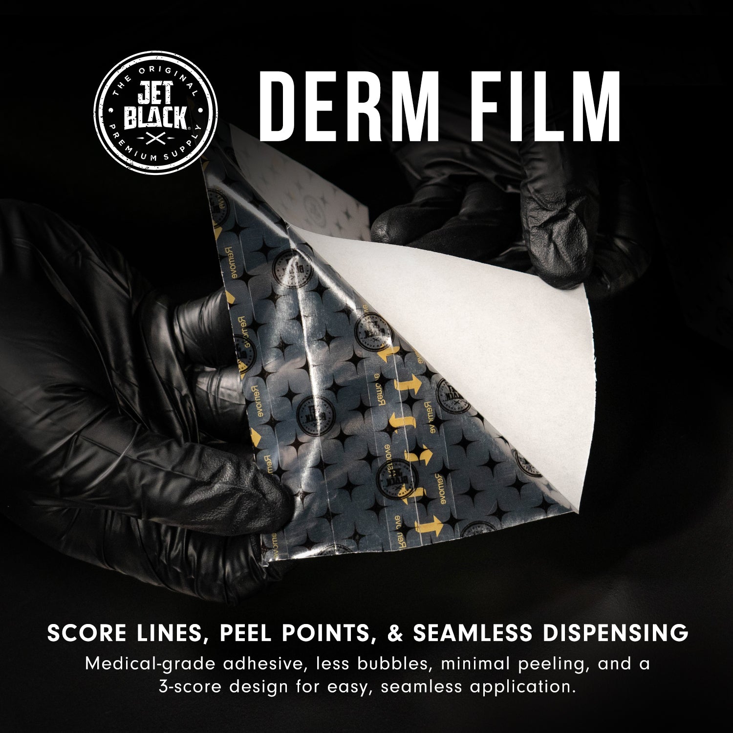 Jet Black Supply Derm Film - 8 yard rolls