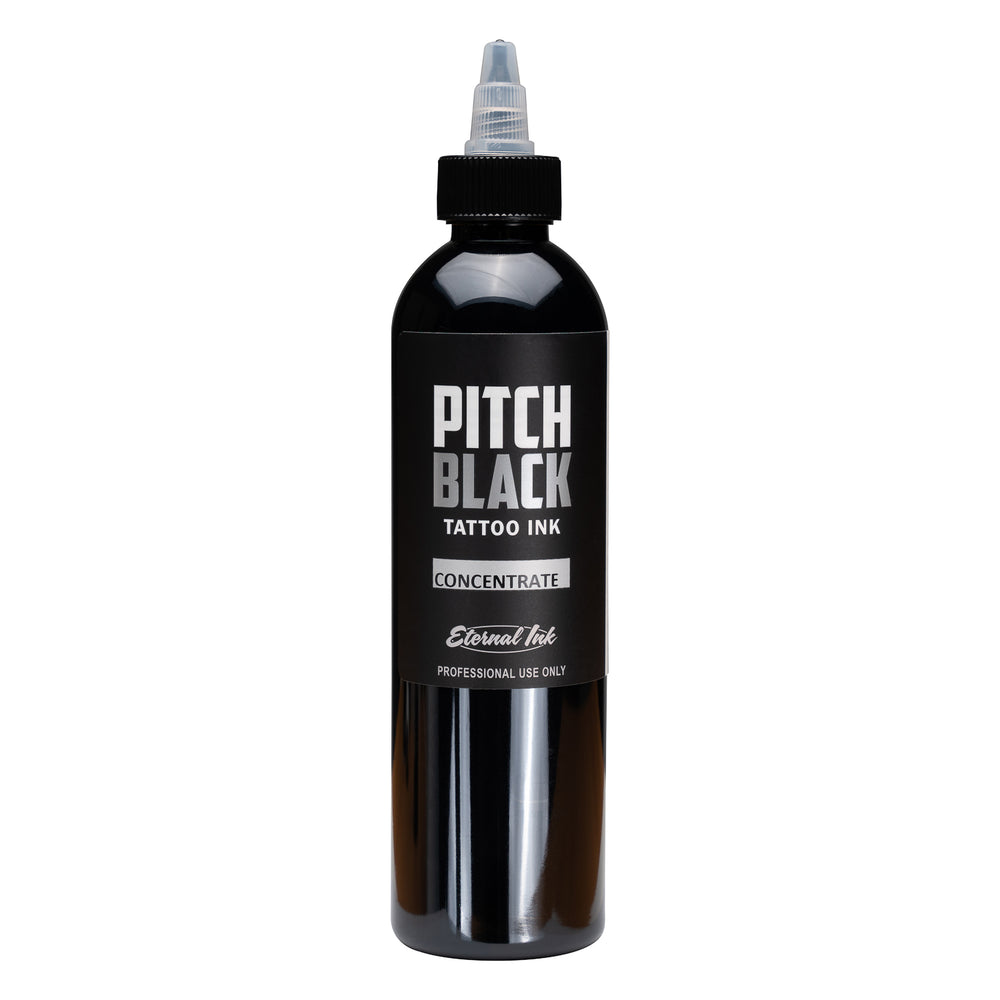 Eternal Ink - Tattoo Ink in Pitch Black - Concentrate, Size 8 oz