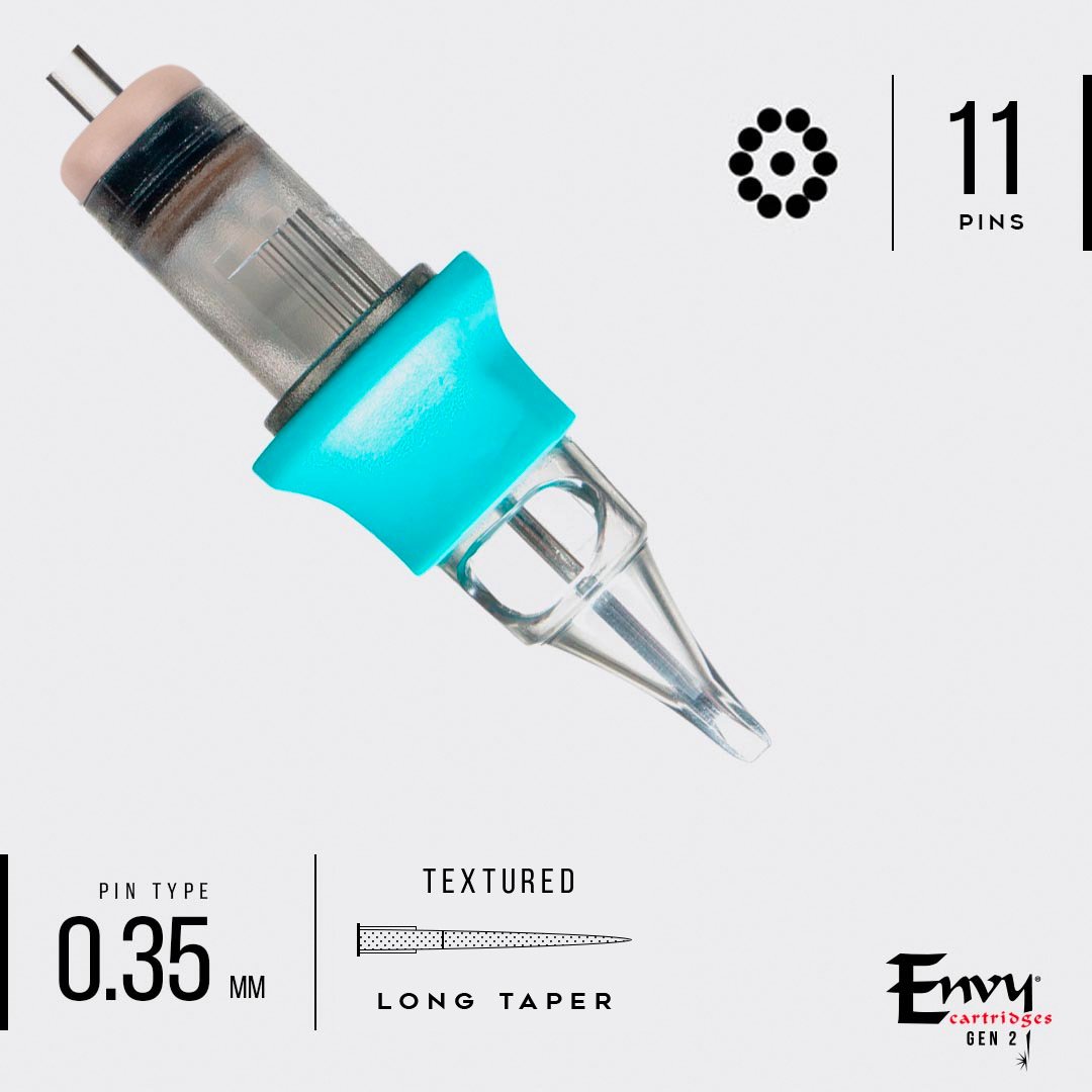 Envy Gen 2 Textured Cartridges Round Shader (20 Pack)