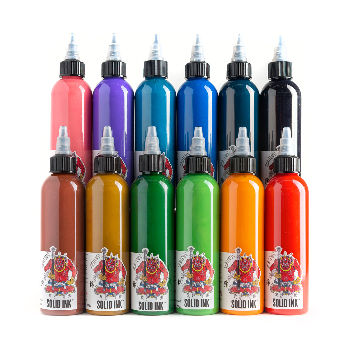 Solid Ink Horitomo 12 Color Tattoo Ink Set